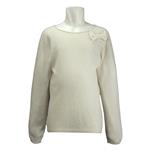 Cashmere pullover / crew neck 14 GG with bow - Nonna Magali