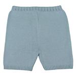 Pantalone corto in maglia di cotone con profili a coste - Magia di Nonna