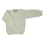 Cashmere pullover / crew neck with left side buttons - Nonna Magali