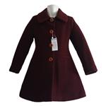 Cappotto classico misto lana colore prugna - Gattinoni