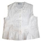 Camisa de algodón sin mangas con pliegues - PettiRosso