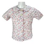 Camisa de algodón con cuello redondo M / C con surcos arriba - Lui & Lei
