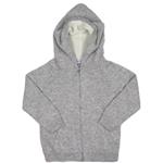 Cashmere jacket with zip and two-tone hood - Magica di Nonna