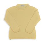 Cashmere pullover / crew neck with curl profiles - Maga di Nonna