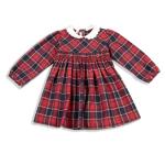 Vestito in caldo cotone M/L con punto smock - Les enfants de Gisele