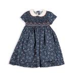 Vestito in viscosa ricamato con full smock - Les enfants de Gisele